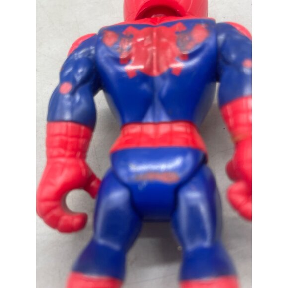 2018 Playskool Marvel Super Hero Adventures spiderman Figure Spiderman Toy READ - Picture 8 of 8